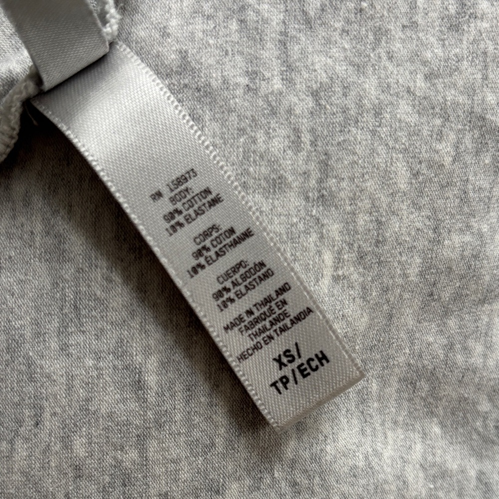 Skims Bodycon Gray Long Sleeve Women's Top - Picture 3 of 5